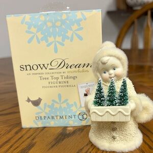 Department 56 SnowDreams Figurine with Green Trees